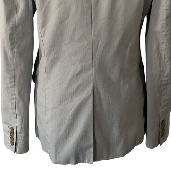 J Crew Suiting gray cotton blend blazer size 8. - Picture 4 of 6